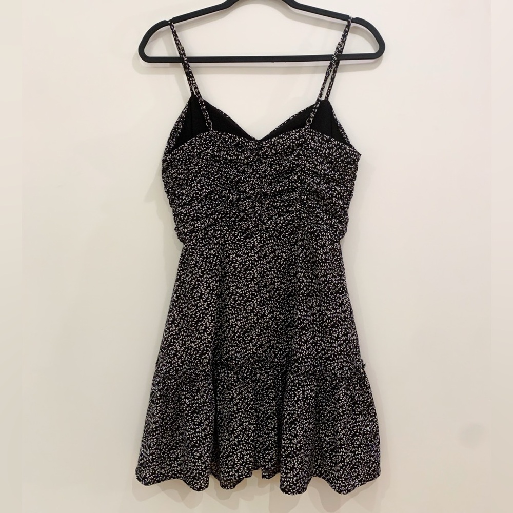 Mini Floral Pattern Dress With Ruffle Skirt - Picture 3 of 3